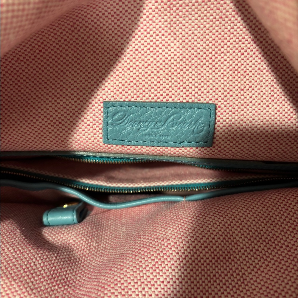 Dooney & Bourke Aqua Leather Shoulder Bag - Picture 10 of 16